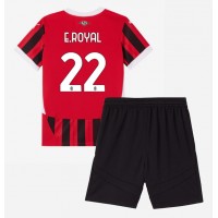 Fotbalové Dres AC Milan Emerson Royal #22 Dětské Domácí 2024-25 Krátký Rukáv (+ trenýrky)